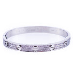 Cartier, Unisex Love Bracelet, White Gold