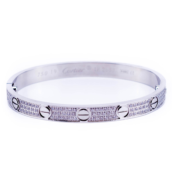 Cartier, Unisex Love Bracelet, White Gold