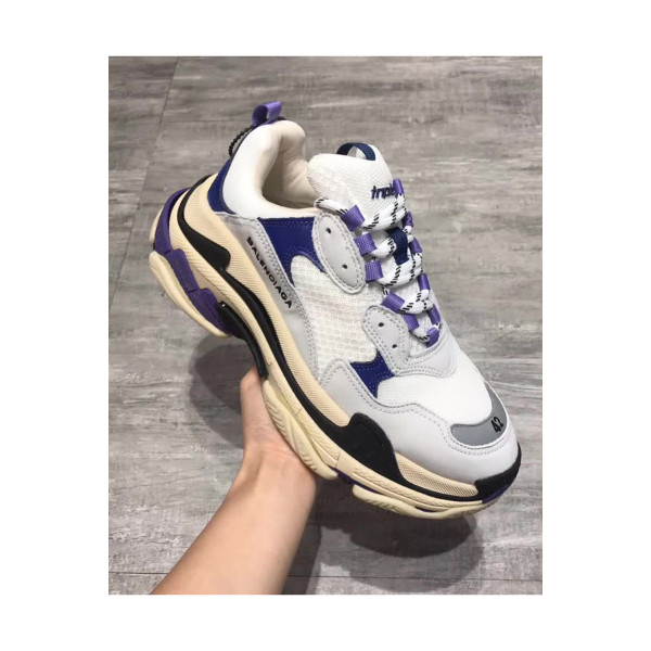 Balenciaga, Triple S, Men's Sneaker, White Purple