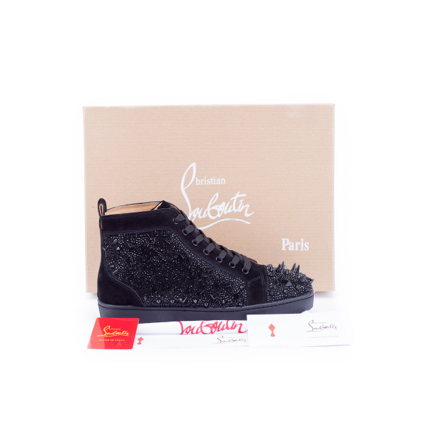 Christian Louboutin, Women's High Top Sneaker, Black