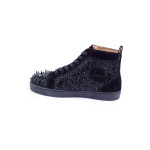 Christian Louboutin, Men's High Top Sneaker, Black