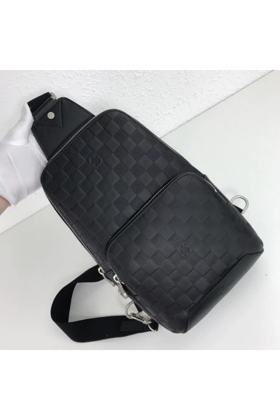 Louis Vuitton, Avenue Sling, Unisex Bag, Black