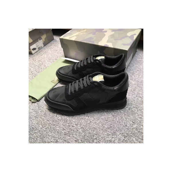 Valentino, Women's Sneaker, Camouflage Black