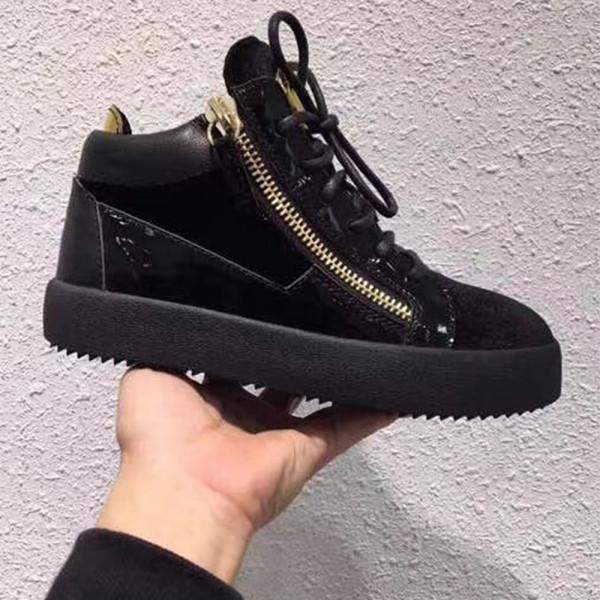 Giuseppe Zanotti, Men's High Top Sneaker, Black