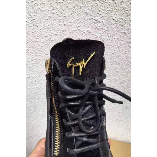 Giuseppe Zanotti, Men's High Top Sneaker, Black