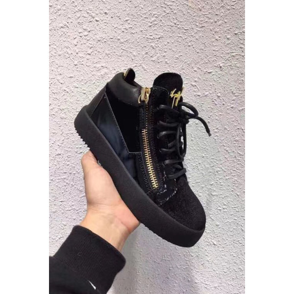 Giuseppe Zanotti, Men's High Top Sneaker, Black
