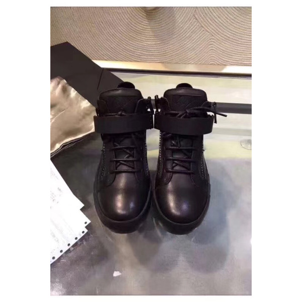 Giuseppe Zanotti, Men's High Top Sneaker, Black