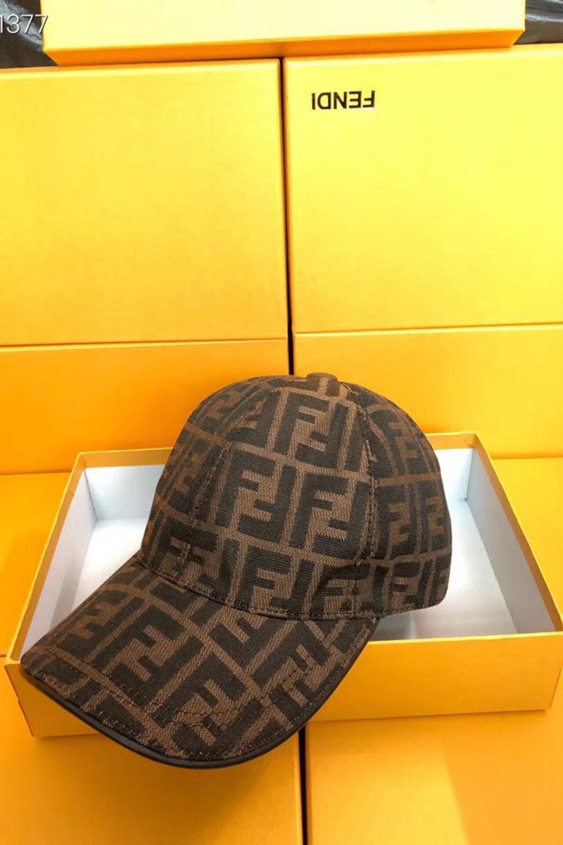 Fendi, Unisex Hat, Brown