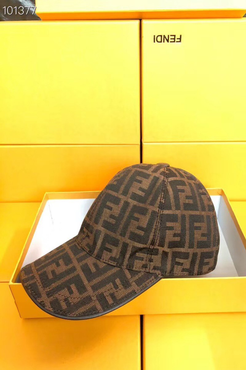 Fendi, Unisex Hat, Brown