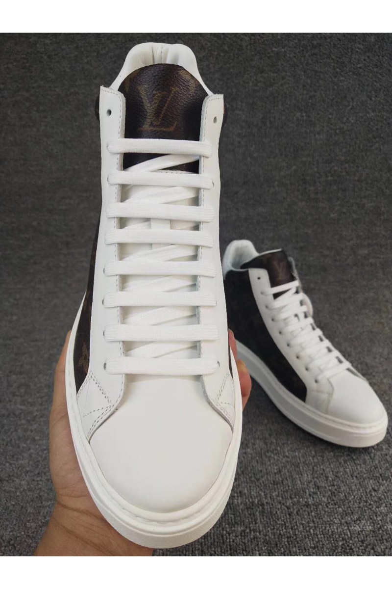 Louis Vuitton, Men's High Top Sneaker, Brown