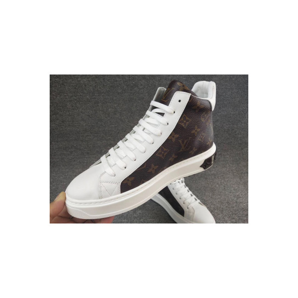 Louis Vuitton, Men's High Top Sneaker, Brown