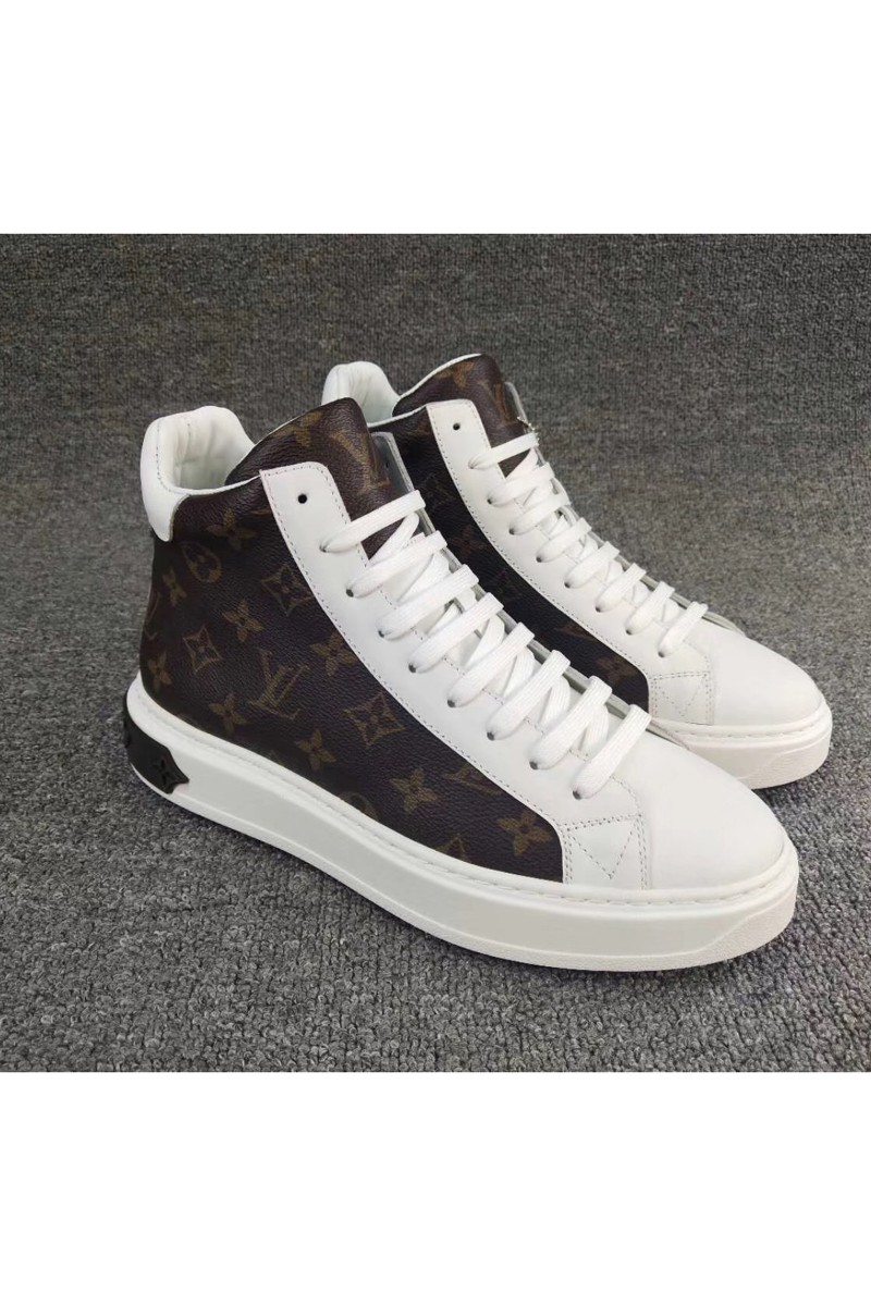 Louis Vuitton, Men's High Top Sneaker, Brown