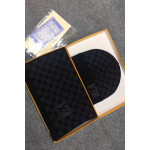 Louis Vuitton, Unisex, Scarf Hat Set, Black