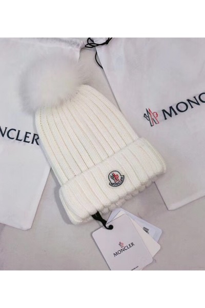 Moncler, Women's Hat, White