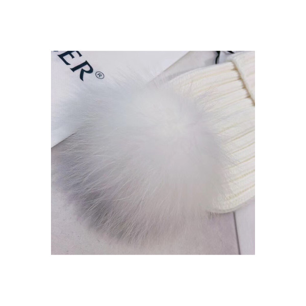 Moncler, Dames Hoed, Wit