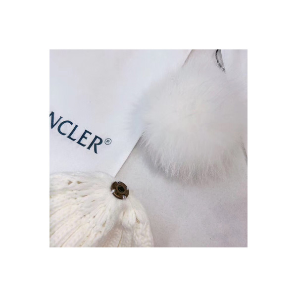 Moncler, Dames Hoed, Wit
