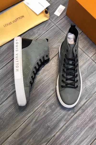 Louis Vuitton, Men's High Top Sneaker, Grey