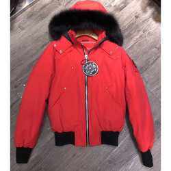 Moose Knuckles, Ballistic Bomber, Men's Jackets, Red