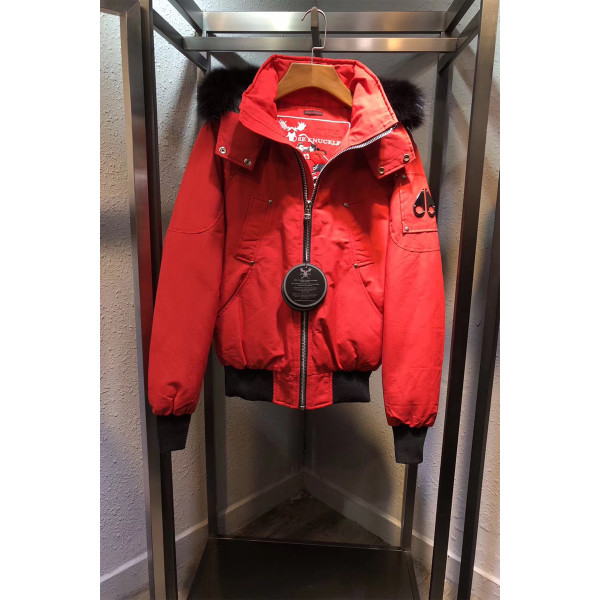Moose Knuckles, Ballistic Bomber, Men's Jackets, Red
