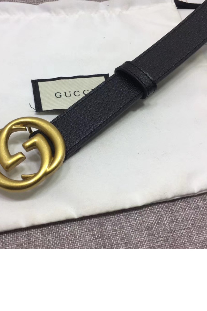 Gucci, Unisex Belt, 3 cm, Black