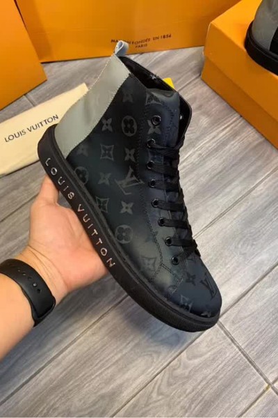 Louis Vuitton, Men's High Top Sneaker, Black