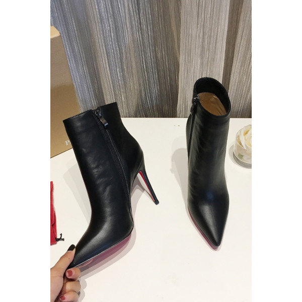Christian Louboutin, Women's Boot, Leather, Black