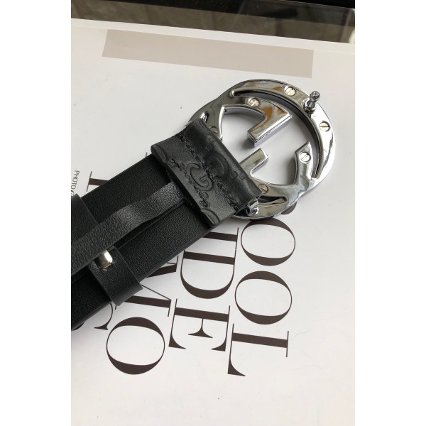 Gucci, Men's Belt, GG Black