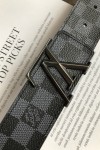 Louis Vuitton, Men's Belt, Black Buckle, Navy