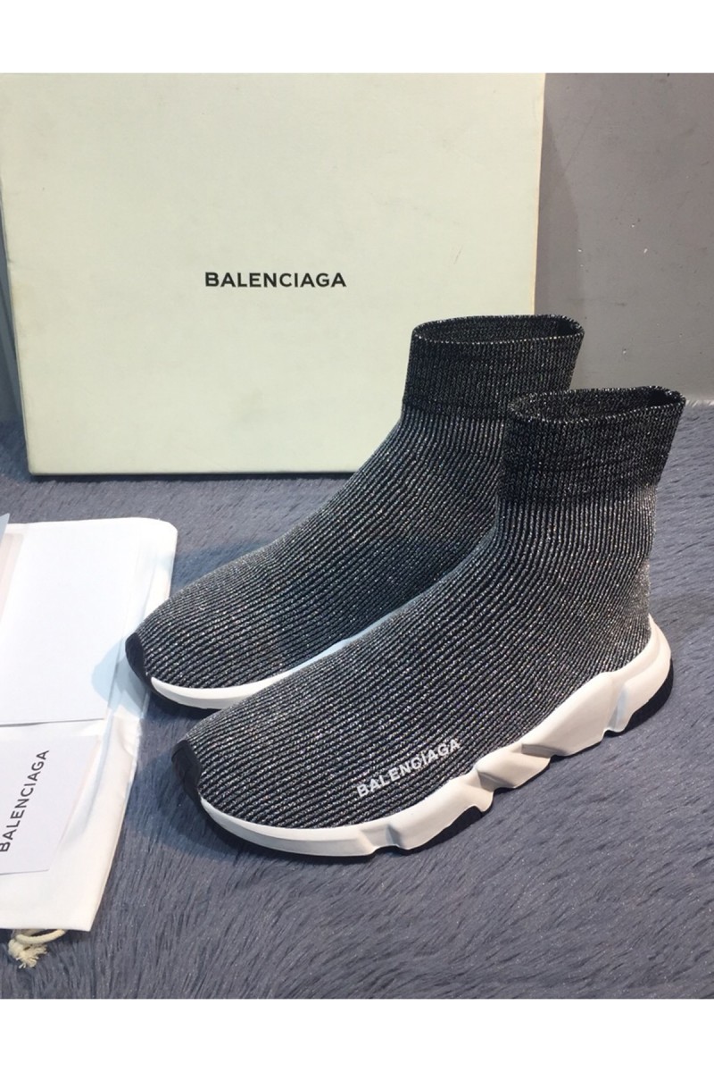 Balenciaga, Speed Trainers, Men's Loafer, Glitter Grey