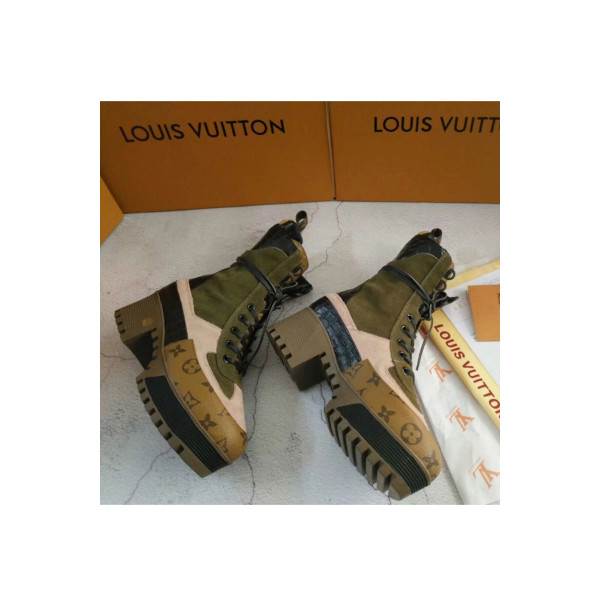 Louis Vuitton, Women's Boot, Khaki