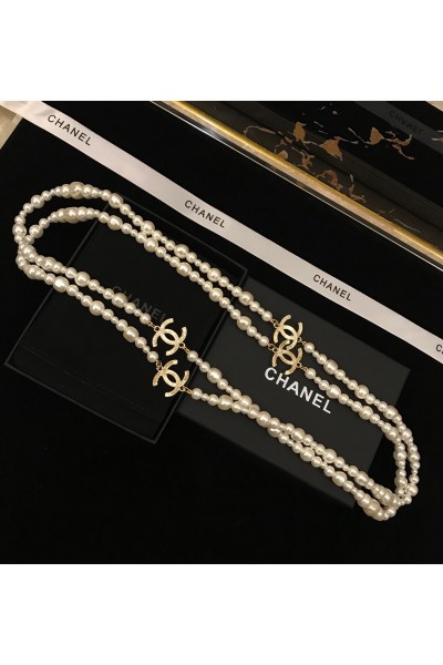 Chanel, Women's Necklace, With Pearl, Gold