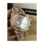 Audemars Piguet, Men's Watch, Full Diamond, Gold, 42MM