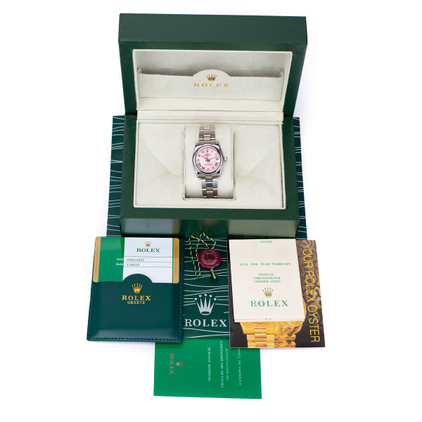 Rolex, Women's Watch, Date Just, Silver Pink