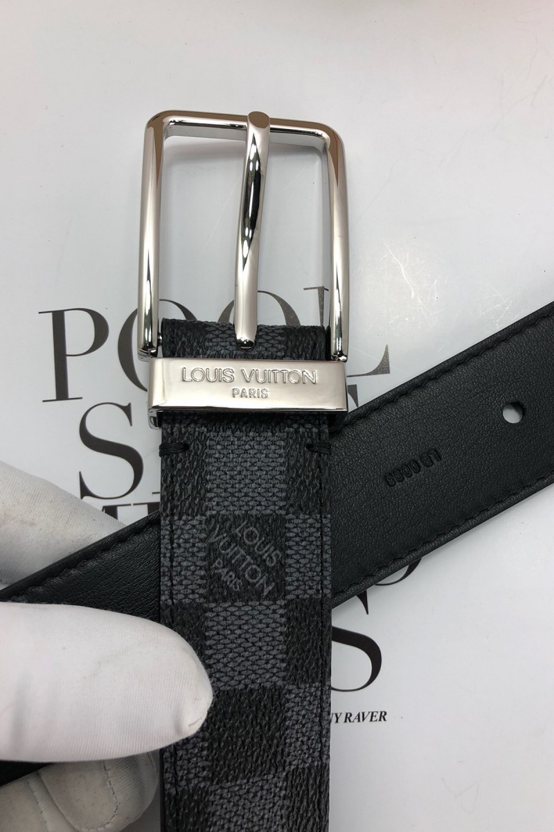 Louis Vuitton, Men's Belt, Navy