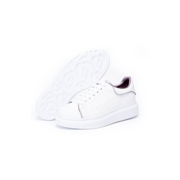 Alexander Mcqueen, Men's Oversized Sneaker, Reflective, White