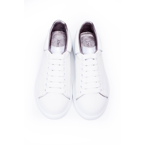 Alexander Mcqueen, Men's Oversized Sneaker, Reflective, White