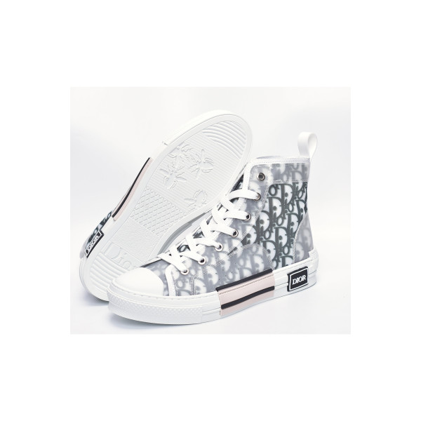 Christian Dior, B23, Women's High Top Sneaker, White