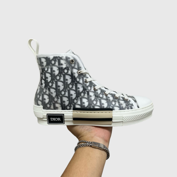 Christian Dior, B23, Men's High Top Sneaker, White