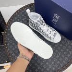 Christian Dior, B23, Men's High Top Sneaker, White