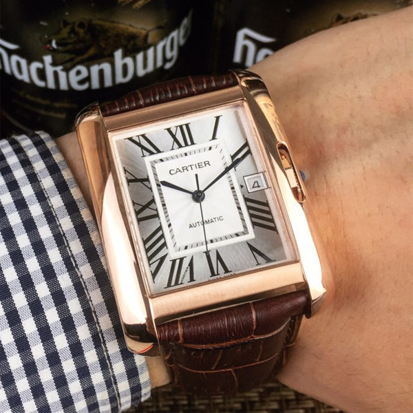 Cartier, Men's Watch, Brown