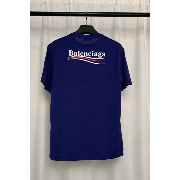 Balenciaga, Men's T-Shirt, Blue