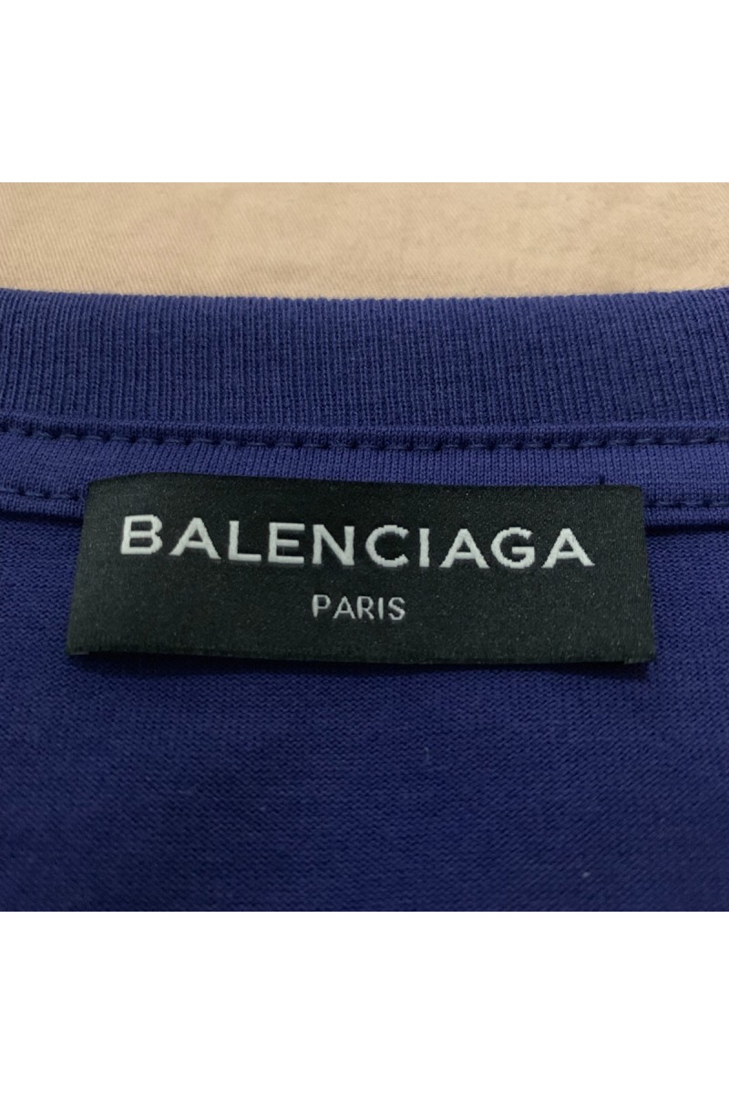 Balenciaga, Men's T-Shirt, Blue