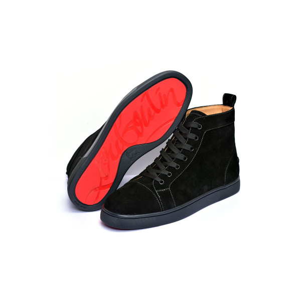 Christian Louboutin, Men's High Top Sneaker, Black