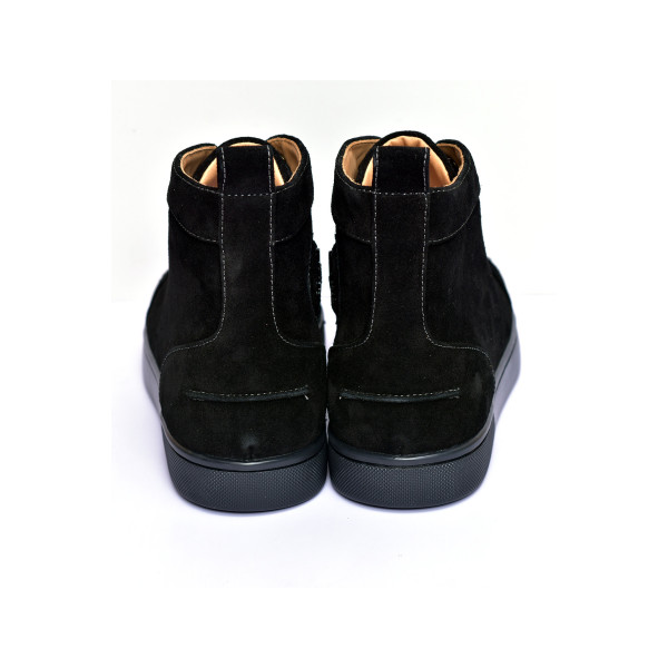 Christian Louboutin, Men's High Top Sneaker, Black