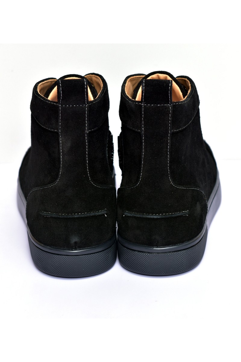 Christian Louboutin, Men's High Top Sneaker, Black