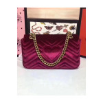 Gucci, Women's Bag, Velvet, Burgundy