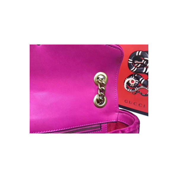 Gucci, Women's Bag, Velvet, Burgundy