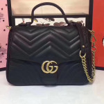 Gucci, Marmont GG, Women's Bag, Black