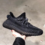 Adidas, Yeezy 350, Women's Sneaker, Reflective, Black