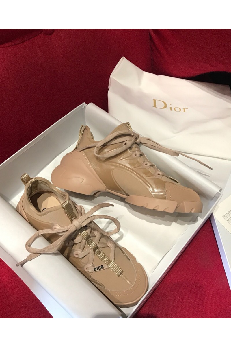 Christian Dior, D-Connect, Women's Sneaker, Camel